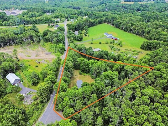 329 Reed Rd, Windsor, ME 04363 - view of property location featuring property parcel outlined and a forest