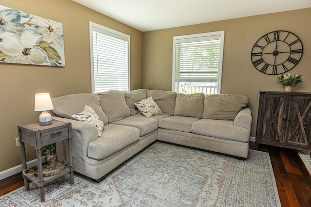 13 Bremen St, Westbrook, ME 04092 - living area featuring wood finished floors and baseboards