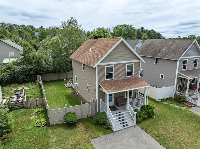 13 Bremen St, Westbrook, ME 04092 - view of front of property with roof with shingles, a fenced backyard, and stairs
