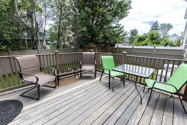 13 Bremen St, Westbrook, ME 04092 - wooden terrace with a fenced backyard