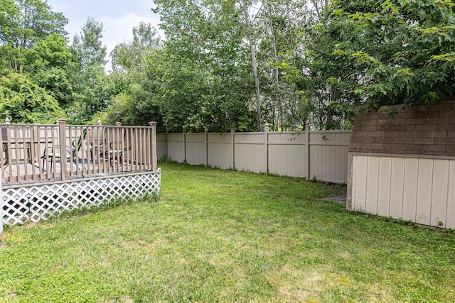 13 Bremen St, Westbrook, ME 04092 - view of yard with a storage unit and a wooden deck
