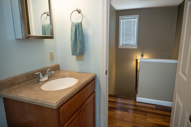 13 Bremen St, Westbrook, ME 04092 - bathroom with vanity and wood finished floors