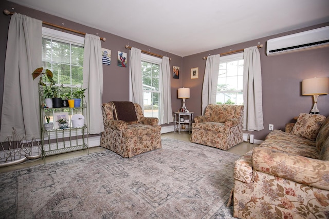 17 Duncan Rd, Augusta, ME 04330 - living room with a wall mounted air conditioner