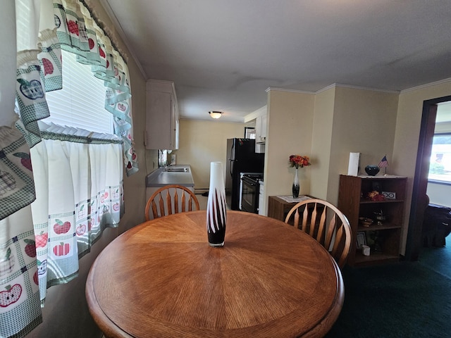 381 Birch St, Bangor, ME 04401 - dining area with crown molding
