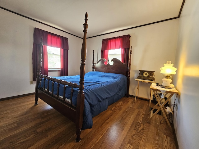 381 Birch St, Bangor, ME 04401 - bedroom featuring crown molding and wood finished floors