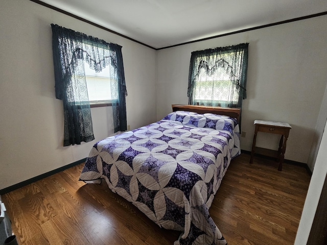 381 Birch St, Bangor, ME 04401 - bedroom with wood finished floors and ornamental molding
