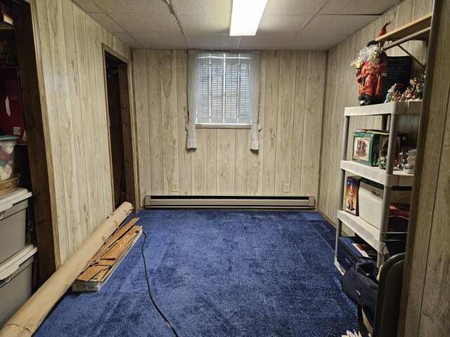 381 Birch St, Bangor, ME 04401 - interior space featuring a baseboard heating unit