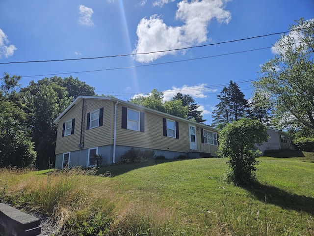 381 Birch St, Bangor, ME 04401 - view of side of property with a yard