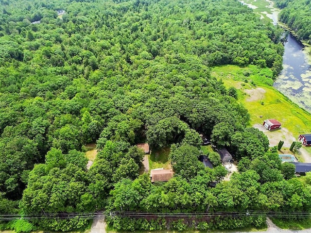 2672 N Belfast Ave, Augusta, ME 04330 - aerial view of a nearby body of water and a heavily wooded area