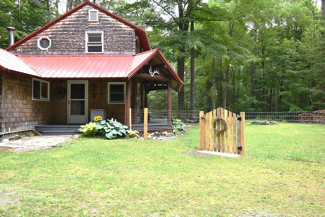 108 Maple Rd, Atkinson, ME 04426 - view of yard featuring covered porch