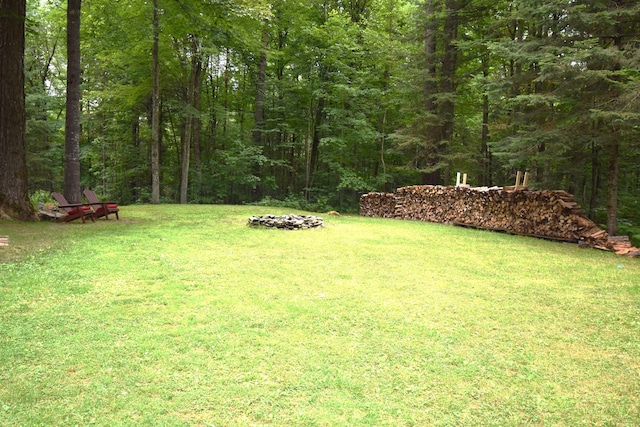 108 Maple Rd, Atkinson, ME 04426 - view of green lawn with a view of trees