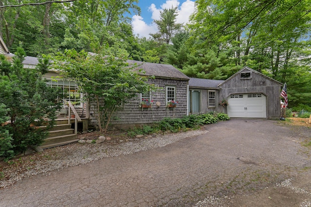131 River Rd, Newcastle, ME 04553 - view of front of house with roof with shingles and driveway