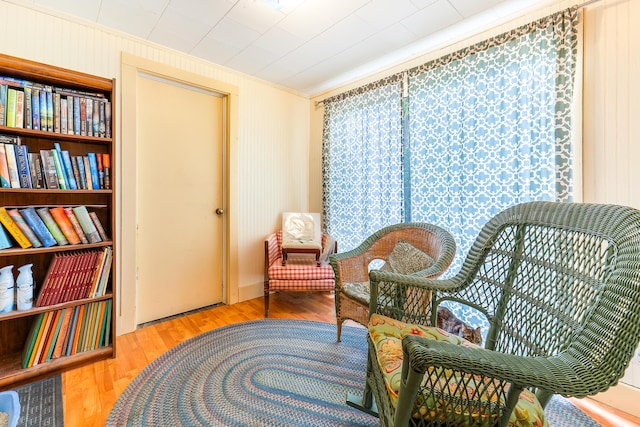 131 River Rd, Newcastle, ME 04553 - sitting room featuring wood finished floors and crown molding