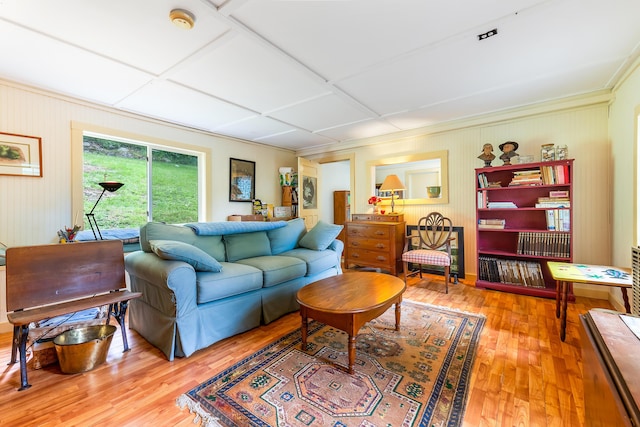 131 River Rd, Newcastle, ME 04553 - living room with wood finished floors and wood walls