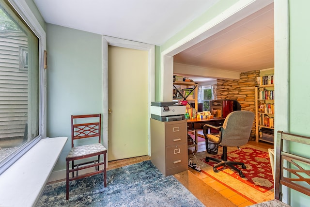 131 River Rd, Newcastle, ME 04553 - office with wood finished floors