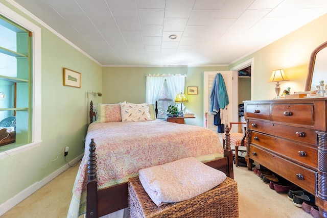 131 River Rd, Newcastle, ME 04553 - carpeted bedroom with ornamental molding and baseboards