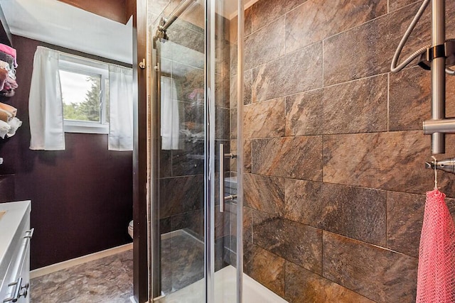 77 W River Rd, Waterville, ME 04901 - full bath with a shower stall and vanity