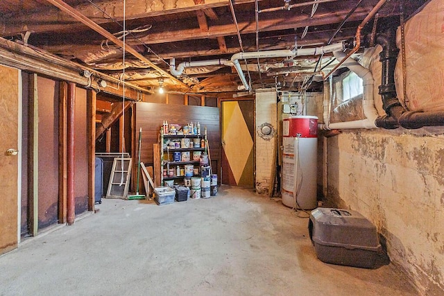 77 W River Rd, Waterville, ME 04901 - basement featuring water heater