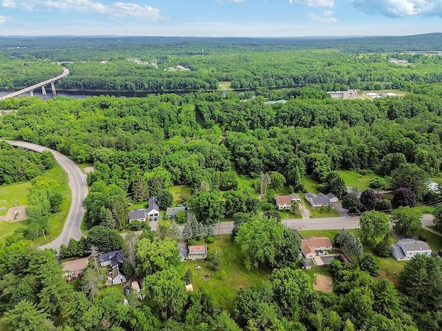 77 W River Rd, Waterville, ME 04901 - aerial view of property's location featuring a heavily wooded area and a large body of water