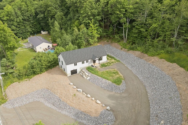 127 Bond Brook Rd, Augusta, ME 04330 - aerial view of property and surrounding area with a heavily wooded area