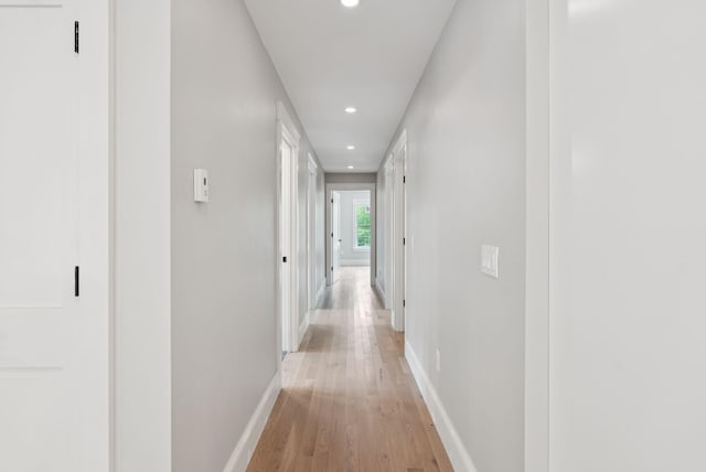 127 Bond Brook Rd, Augusta, ME 04330 - corridor with recessed lighting and light wood-type flooring