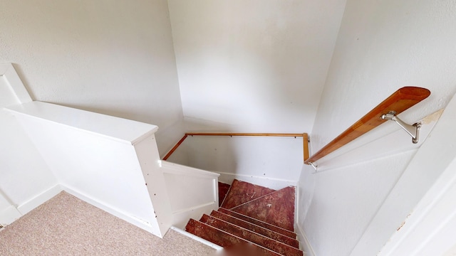 69 Androscoggin Ave, Lewiston, ME 04240 - stairs with carpet flooring