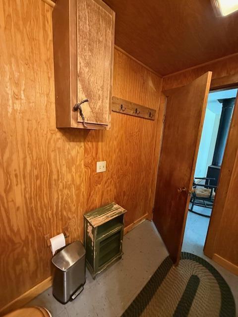 47 Tranquility Ln, Perry, ME 04667 - mudroom with wood walls