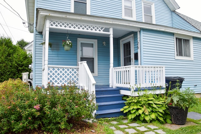 26 Elm St, Old Town, ME 04468 - entrance to property with a porch