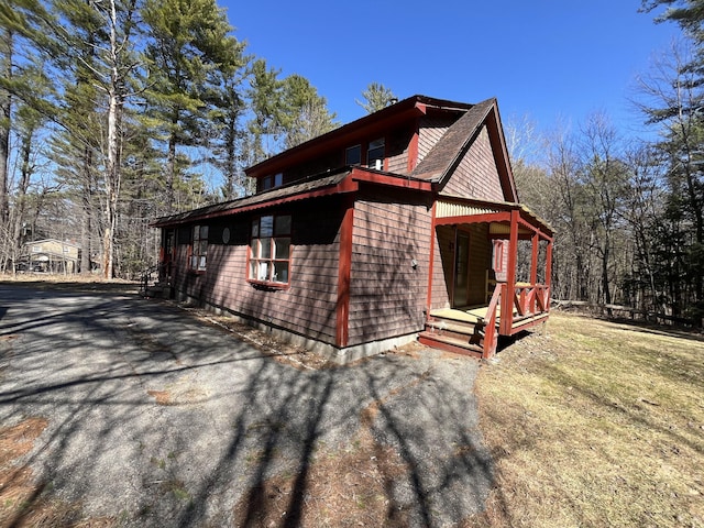 106 S Belfast Ave, Augusta, ME 04330 - view of property exterior featuring asphalt driveway