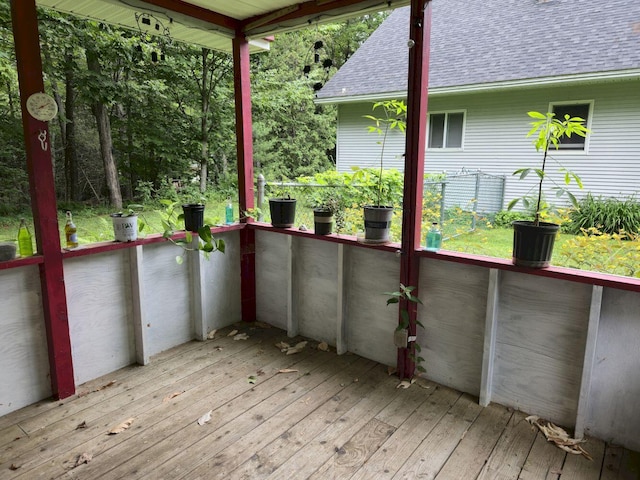 411 Augusta Rd, Belgrade, ME 04917 - view of deck