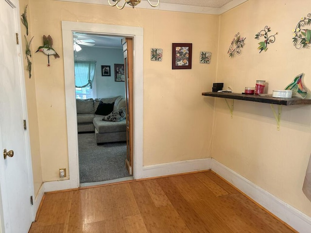 31 Blake St, Brewer, ME 04412 - hall with light wood-style flooring and baseboards