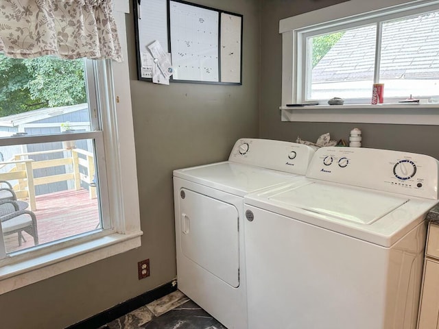 31 Blake St, Brewer, ME 04412 - laundry area featuring separate washer and dryer