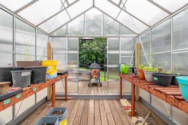 230 W Old Main Rd, Lowell, ME 04493 - sunroom with lofted ceiling