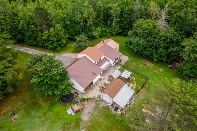 230 W Old Main Rd, Lowell, ME 04493 - aerial view of property and surrounding area featuring a forest