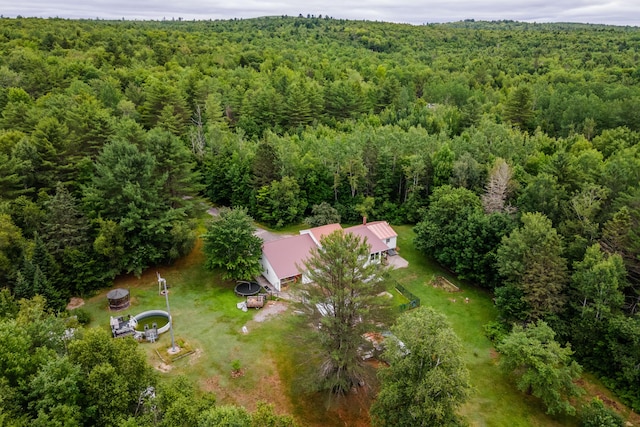 230 W Old Main Rd, Lowell, ME 04493 - aerial view of property and surrounding area with a heavily wooded area