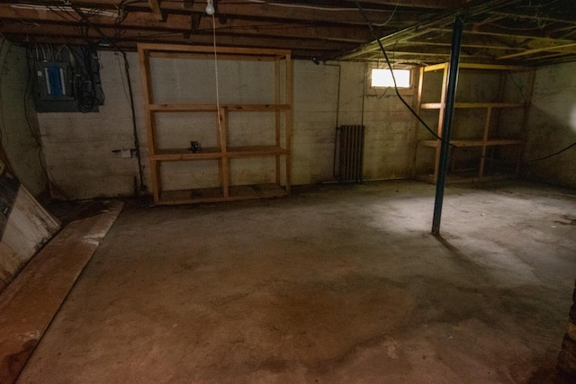 180 Lawrence St, Dover-Foxcroft, ME 04426 - below grade area featuring electric panel