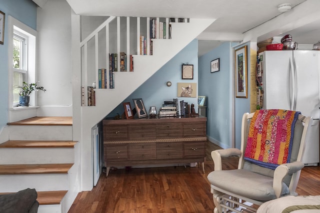 26 Wesley St Ct, Bath, ME 04530 - stairs featuring wood finished floors