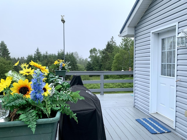 150 Leach Point Rd, Perry, ME 04667 - view of wooden deck