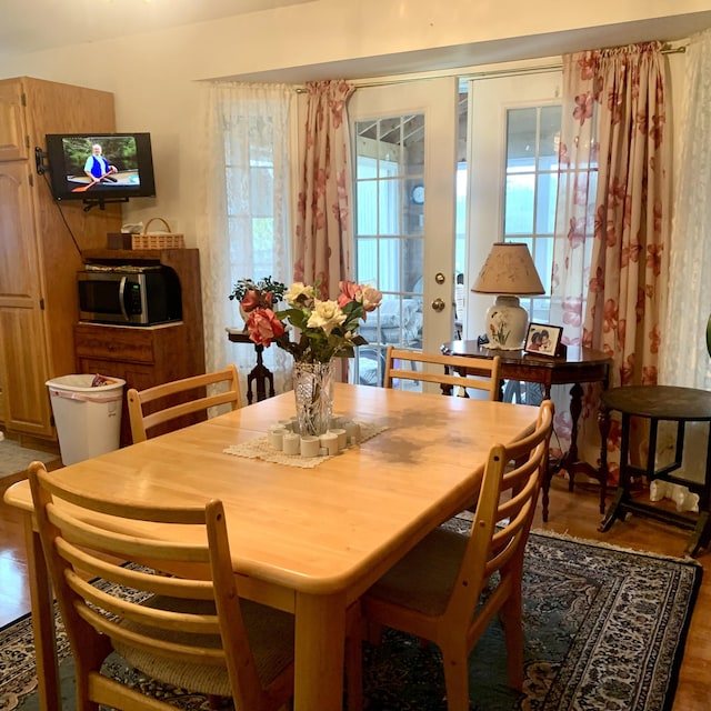 150 Leach Point Rd, Perry, ME 04667 - dining area with wood finished floors