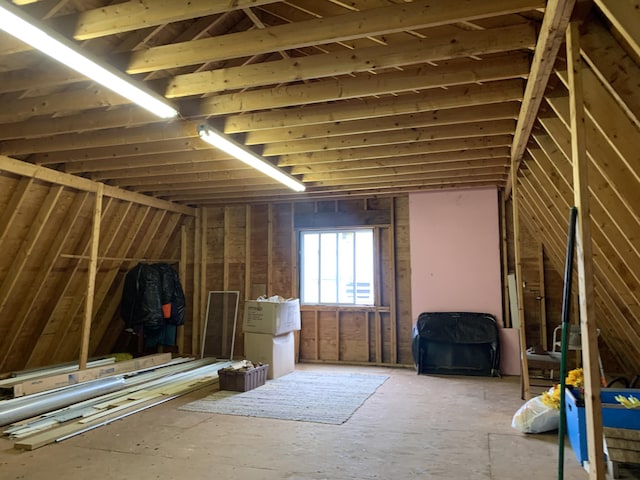 150 Leach Point Rd, Perry, ME 04667 - view of unfinished attic