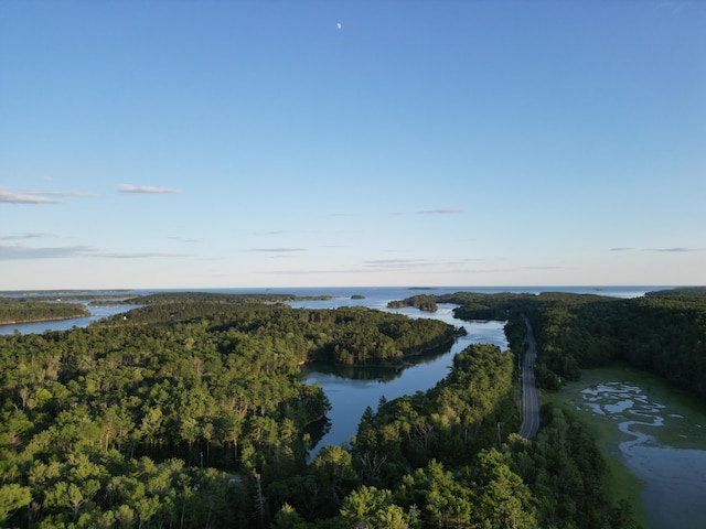 911 Orion Point Way, Harpswell, ME 04079 - aerial view of property's location featuring a forest and a large body of water