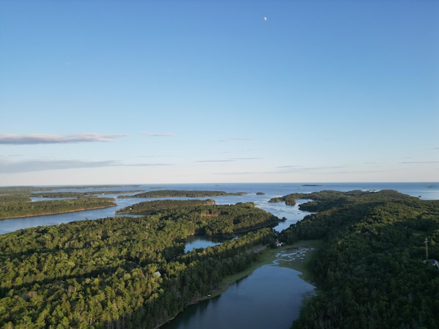 911 Orion Point Way, Harpswell, ME 04079 - drone / aerial view of a nearby body of water and a forest