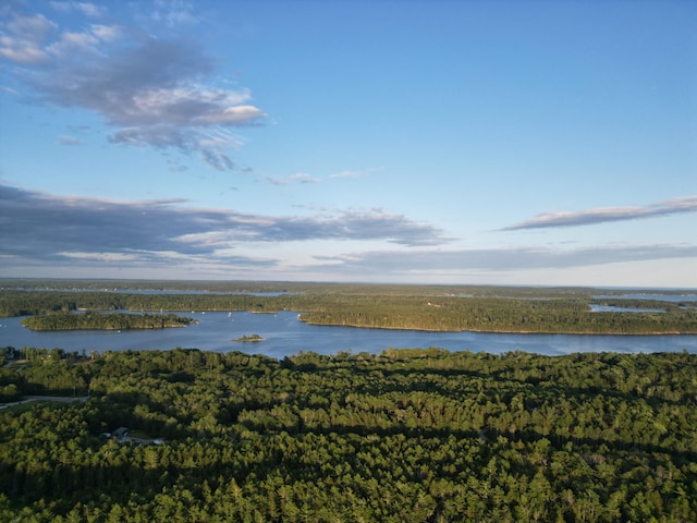 911 Orion Point Way, Harpswell, ME 04079 - water view with a heavily wooded area
