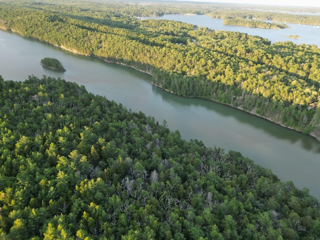 911 Orion Point Way, Harpswell, ME 04079 - aerial overview of property's location with a forest and a nearby body of water