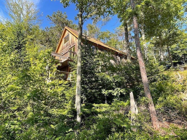 911 Orion Point Way, Harpswell, ME 04079 - view of property exterior featuring a forest view