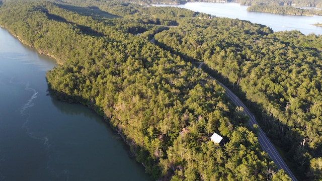 911 Orion Point Way, Harpswell, ME 04079 - aerial view of property and surrounding area featuring a large body of water and a forest