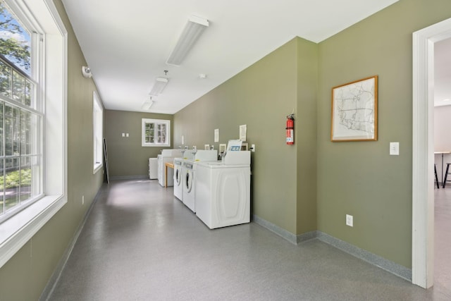 191 Tatnic Rd Unit 74, Wells, ME 04090 - community laundry room with washer and clothes dryer and baseboards