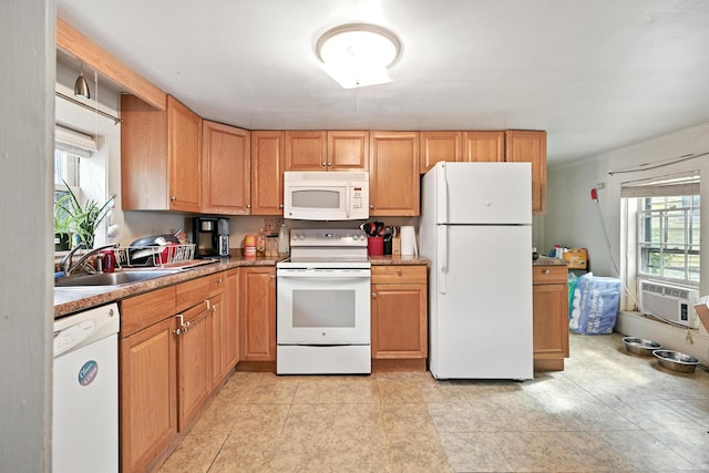 43 Green St, Augusta, ME 04330 - kitchen featuring white appliances and cooling unit