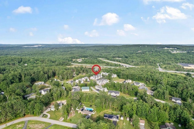 38 Harvest Hill Ln Unit 38, Auburn, ME 04210 - aerial view of property and surrounding area featuring a forest