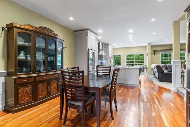 38 Harvest Hill Ln Unit 38, Auburn, ME 04210 - dining room featuring light wood-style flooring and recessed lighting